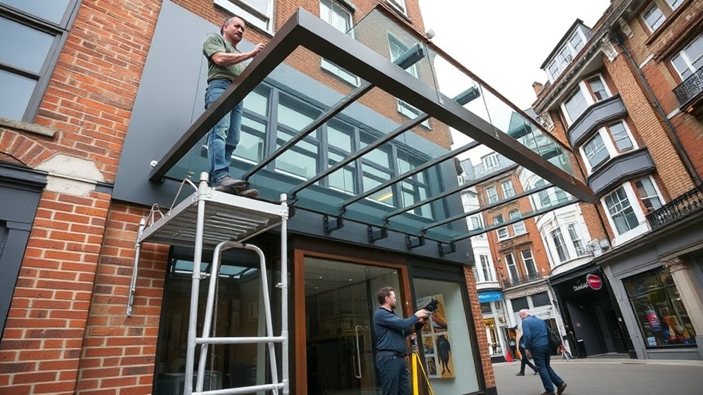 Shopfront Canopy Cricklewood